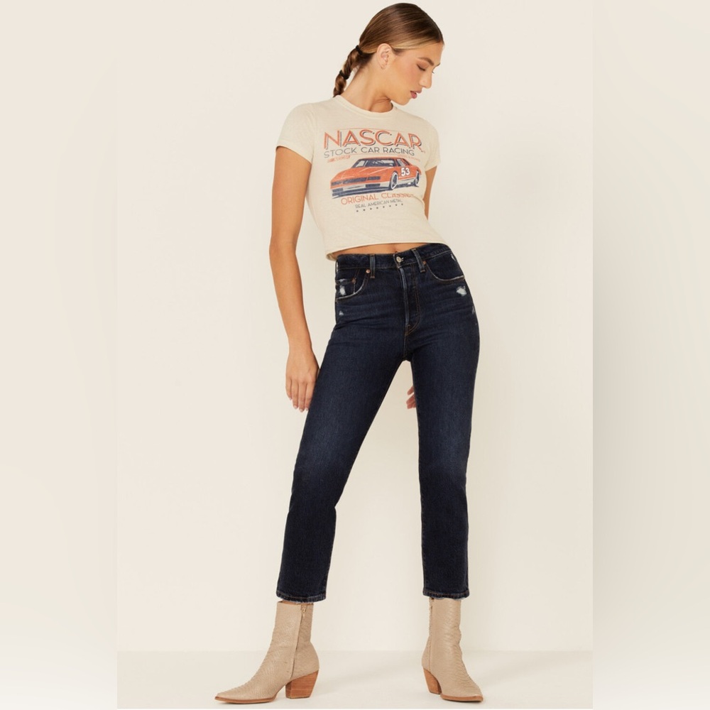 Levi's Women's 501 Authentic Cropped Jeans - Blue  (33x36)